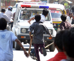 disturbance in allahabad