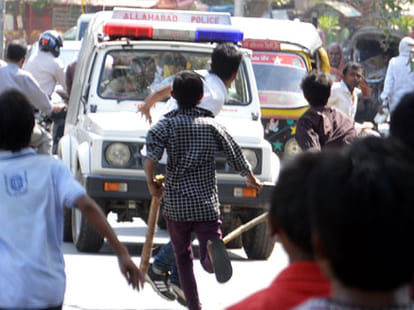 disturbance in allahabad
