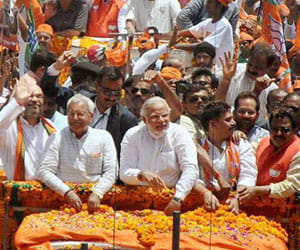 politics in varanasi after modi nomination procession