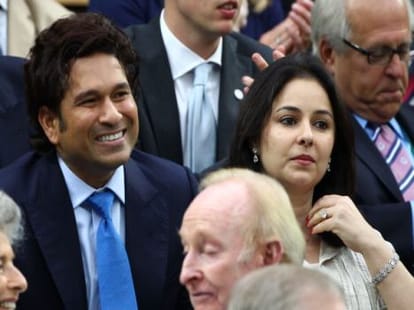 sachin in mussoorie  with family.