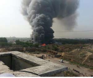 Explosion and fire at petrol pump in vasant kunj delhi 