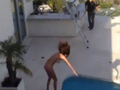 man threw porn star from terrace naked