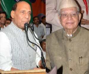 rajnath singh meeting with nd tiwari in lucknow