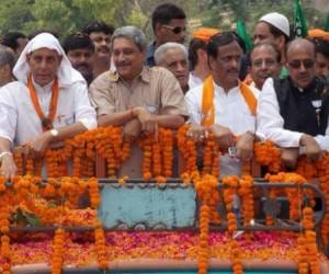 road show of rajnath singh in lucknow