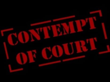 contempt of court plea rejected in supreme court
