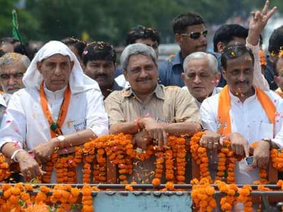 manohar parrikar in lucknow