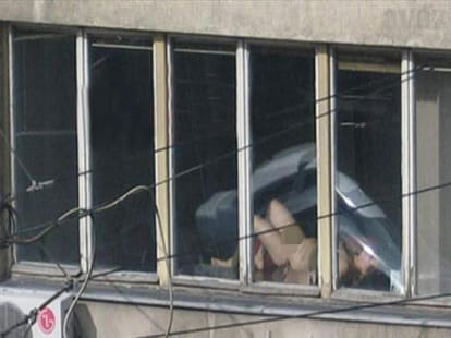 women who used to exercise nude in office