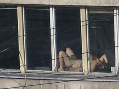 women who used to exercise nude in office