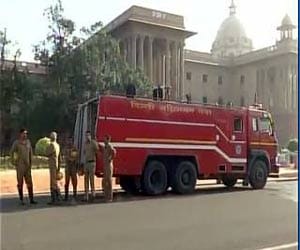 Fires in Indian Parliament