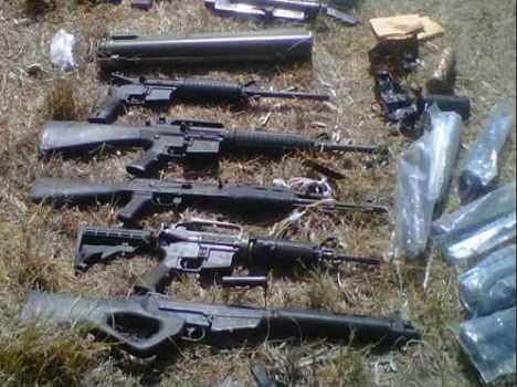 Cache of weapons recovered