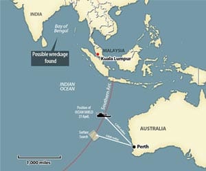 the wreckage of missing plane Claimed to meet the Bay of Bengal