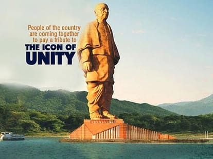 sardar patel's statue of unity is taking shape in china