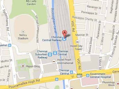 Blast at Chennai railway station