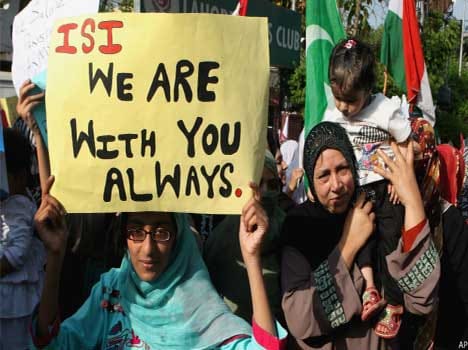 why ISI pro posters in Islamabad?