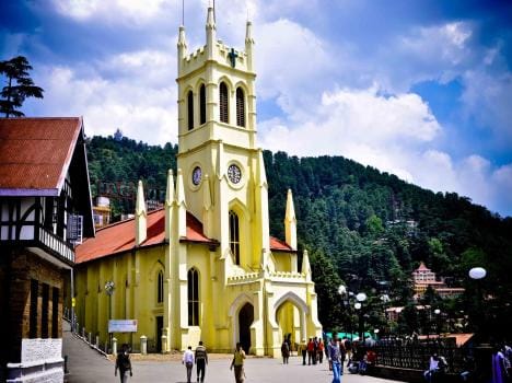 christ church of shimla is very famous