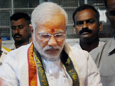 modi speech outside restricted area: police