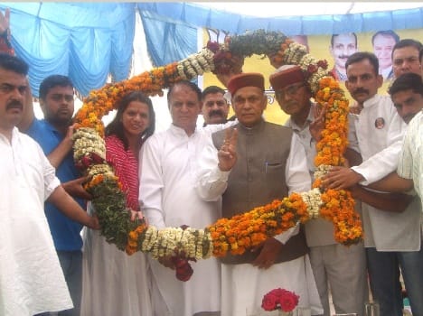 Dhumal rally in mandi