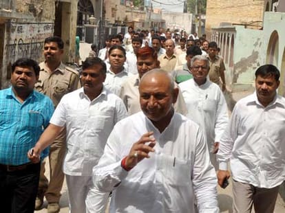 kanawani bawal: mla reaches to villagers