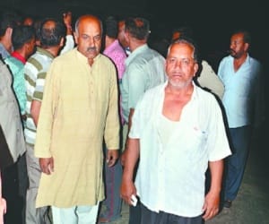 BJP workers beaten up by the villagers