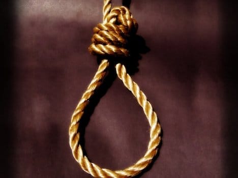 Why Major gave his life by hanging?