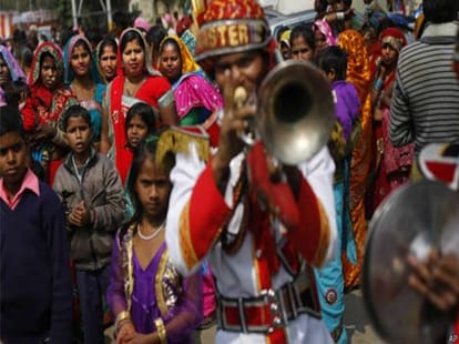 The forced marriage, arranged child bride