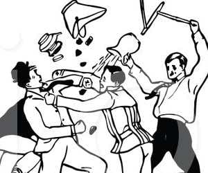 4 drunk man did fighting in a shop
