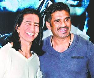 Movie Promotion by Sunil Shetty in Chandigarh