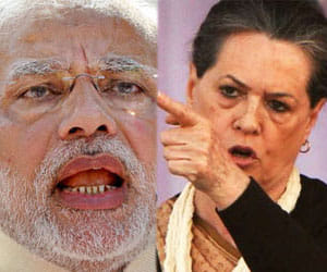 sonia taunts on hundred days of modi government.