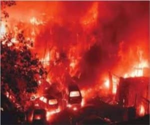 Fire at baddi, 22 slums turned to ashes