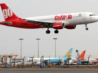 bird creates troubles, emergency landing of go air flight