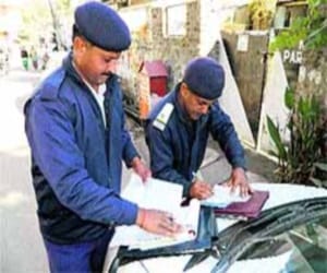 challan on sanjouli-igmc road