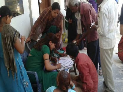 voting for bypoll in Uttar Pradesh.