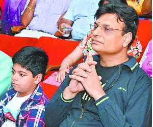 Lyrist Irshad Kamil in Punjab University, Chandigarh