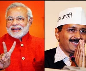 Arvind kejriwal congratulates Narendra Modi on the LS Election wins