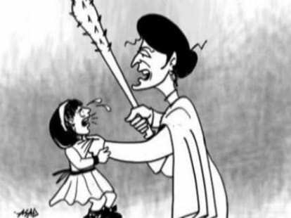 A girl student gave birth to a child at nursing college