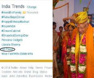 nd tiwari marriage trends on twitter