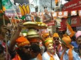 bjp workers demands to ban lisence fee