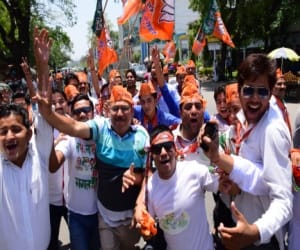 bjp won with majority in 2014 loksabha election