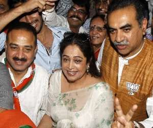 BJP leader statement on kiran kher victory