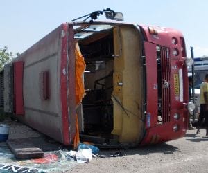 Bizarre road accident in noida