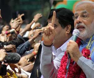 narendra modi road show block gurgaon road