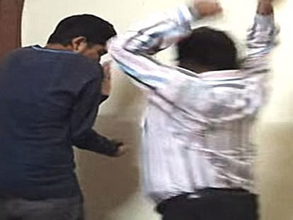 boy beaten badly by dad after a prank