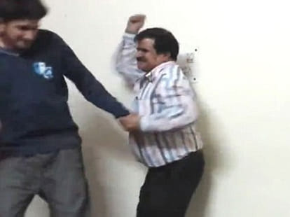 boy beaten badly by dad after a prank