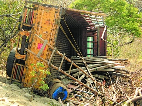 accident in una, one died
