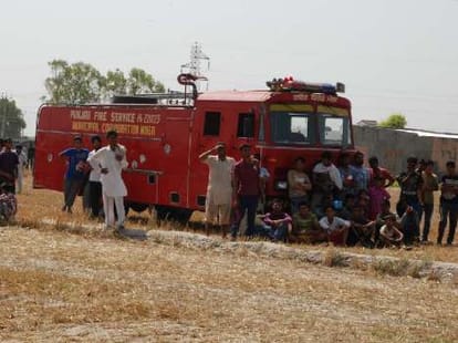 fake call of fire tragedy creates panic in police department.
