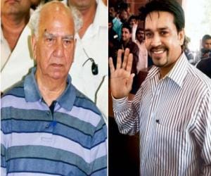 MP shanta kumar and Anurag reached delhi
