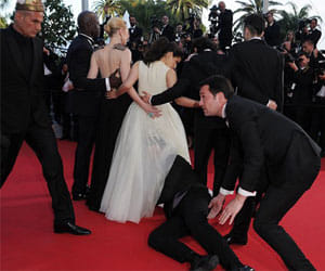 when man entered lady's gown at cannes