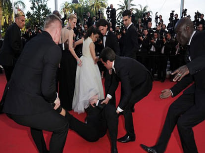 when man entered lady's gown at cannes