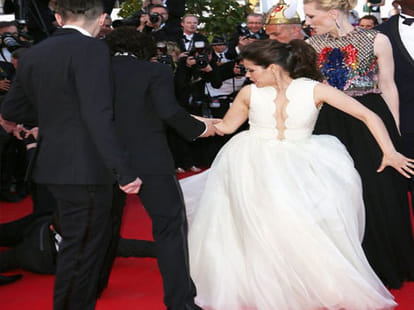 when man entered lady's gown at cannes