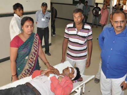 attack on police home, wife injured